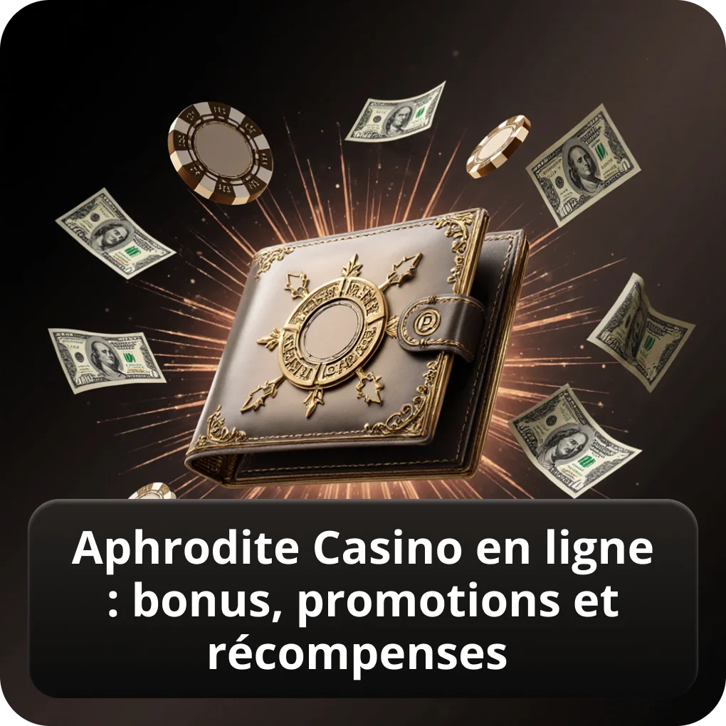 Aphrodite Casino en ligne : bonus, promotions et récompenses